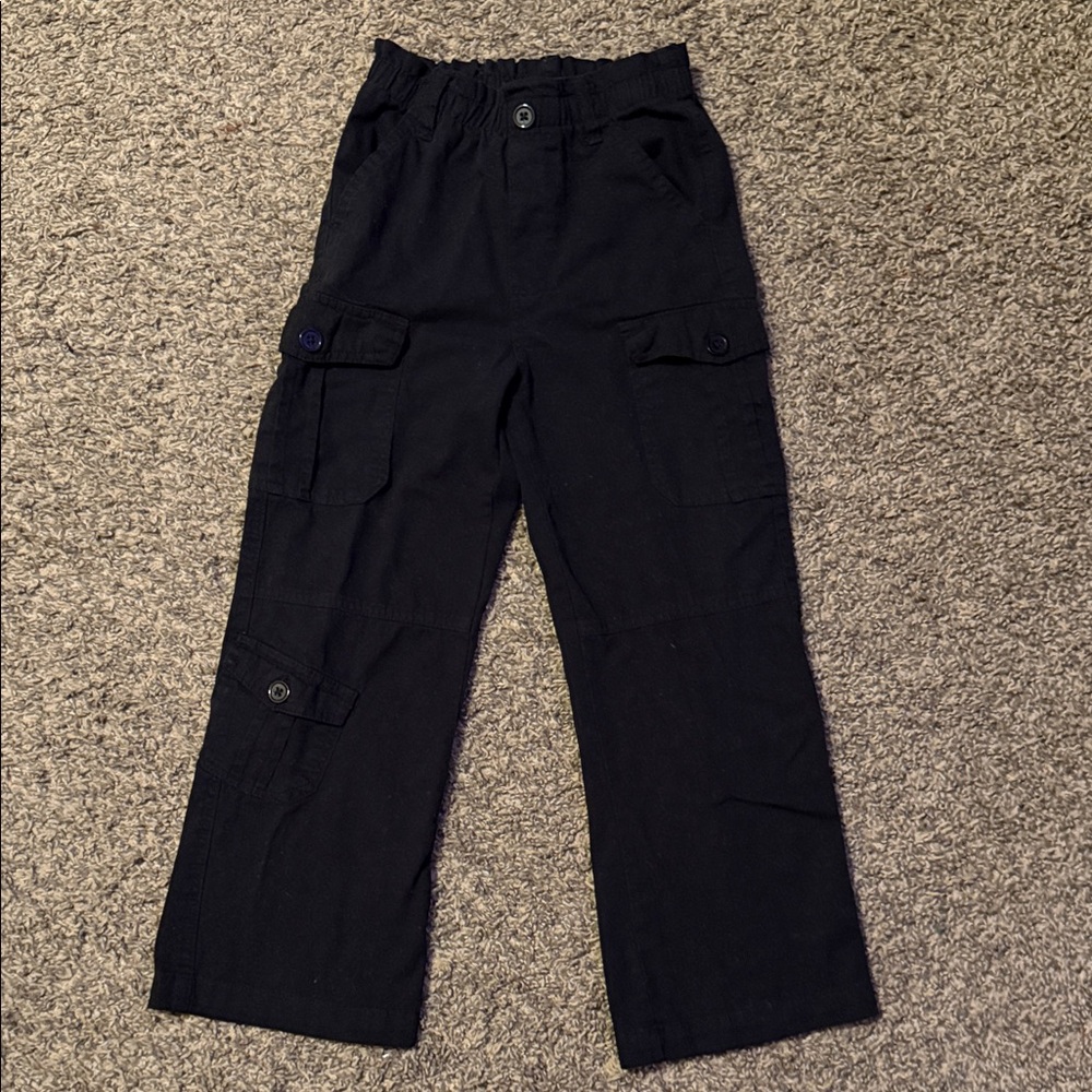 Girls’ Black Cargo Pants